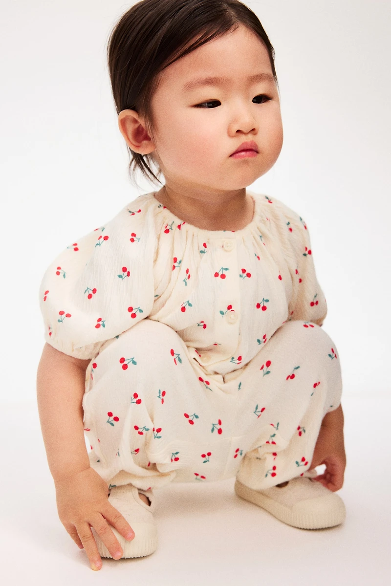 2-piece crinkled jersey set