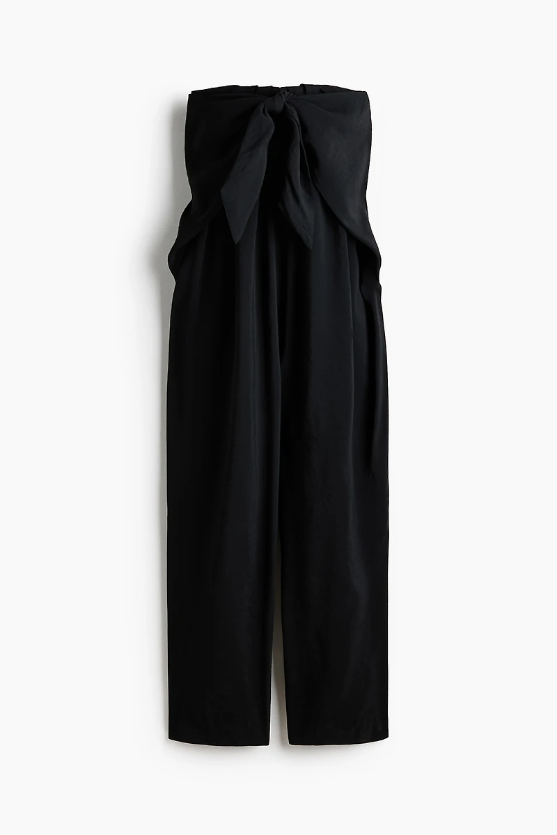 Combinaison pantalon bandeau avec détail à nouer