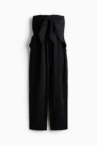 Combinaison pantalon bandeau avec détail à nouer
