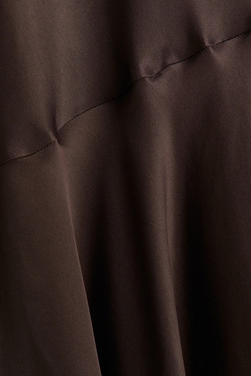 Flared satin dress