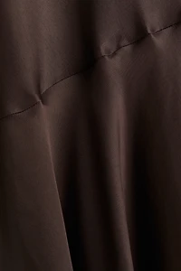 Flared satin dress