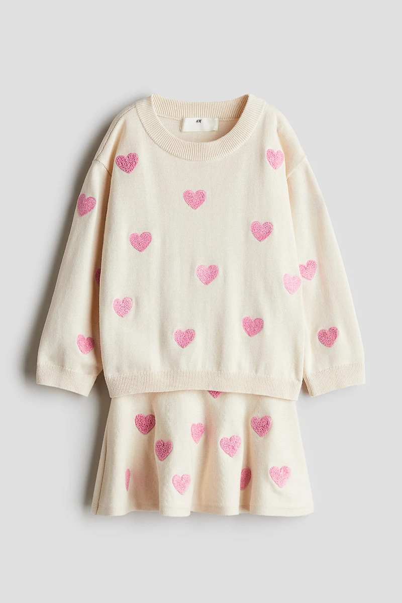 Ensemble 2 pièces en maille fine de coton