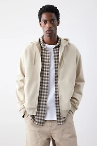 Veste à glissière Coupe Flottante avec capuchon