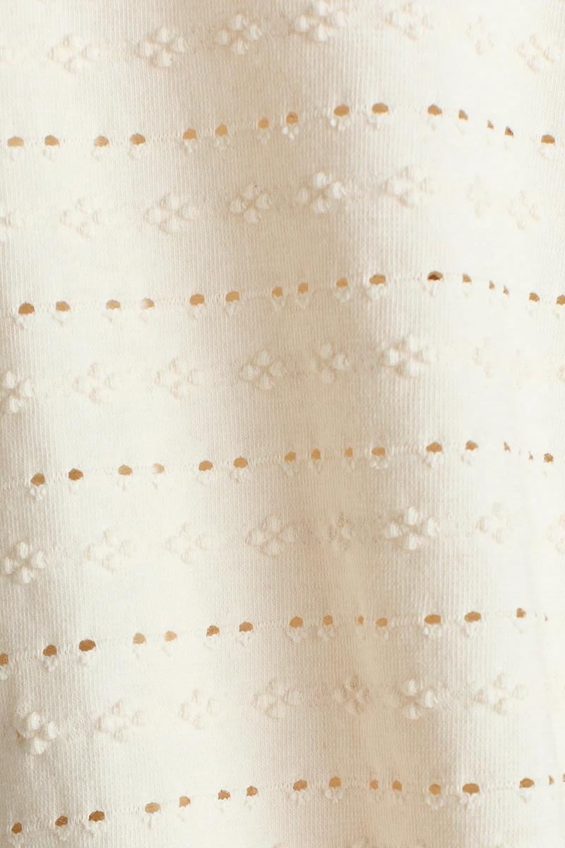 Haut en jersey texturé