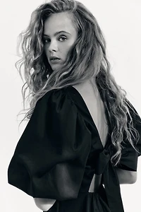 Tie-back Puffy Dress