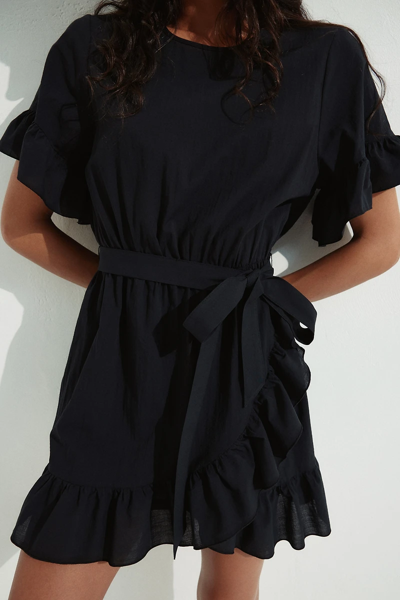 Ruffle-Trimmed Dress