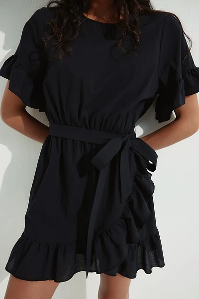Ruffle-Trimmed Dress