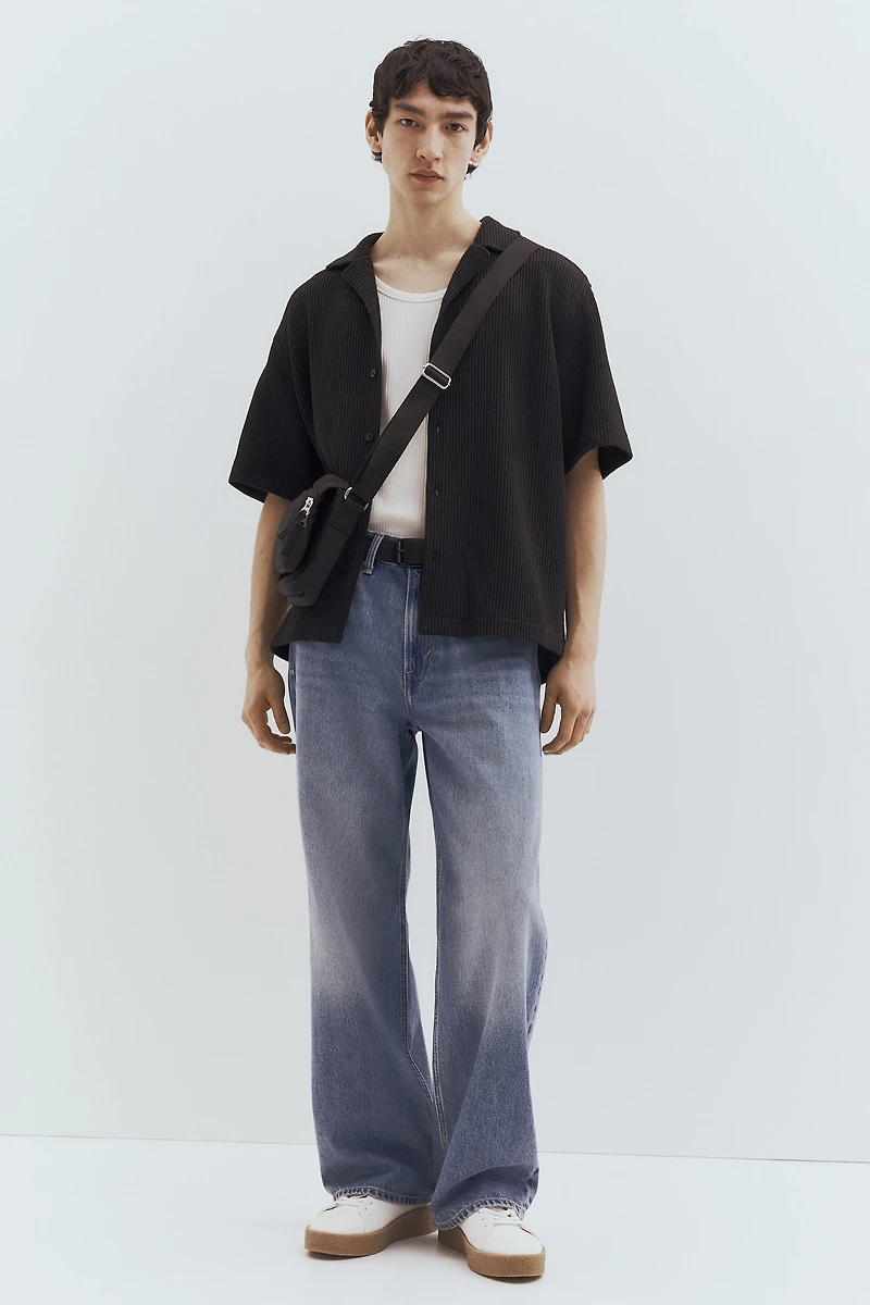 Loose Fit Ribbed Resort Shirt