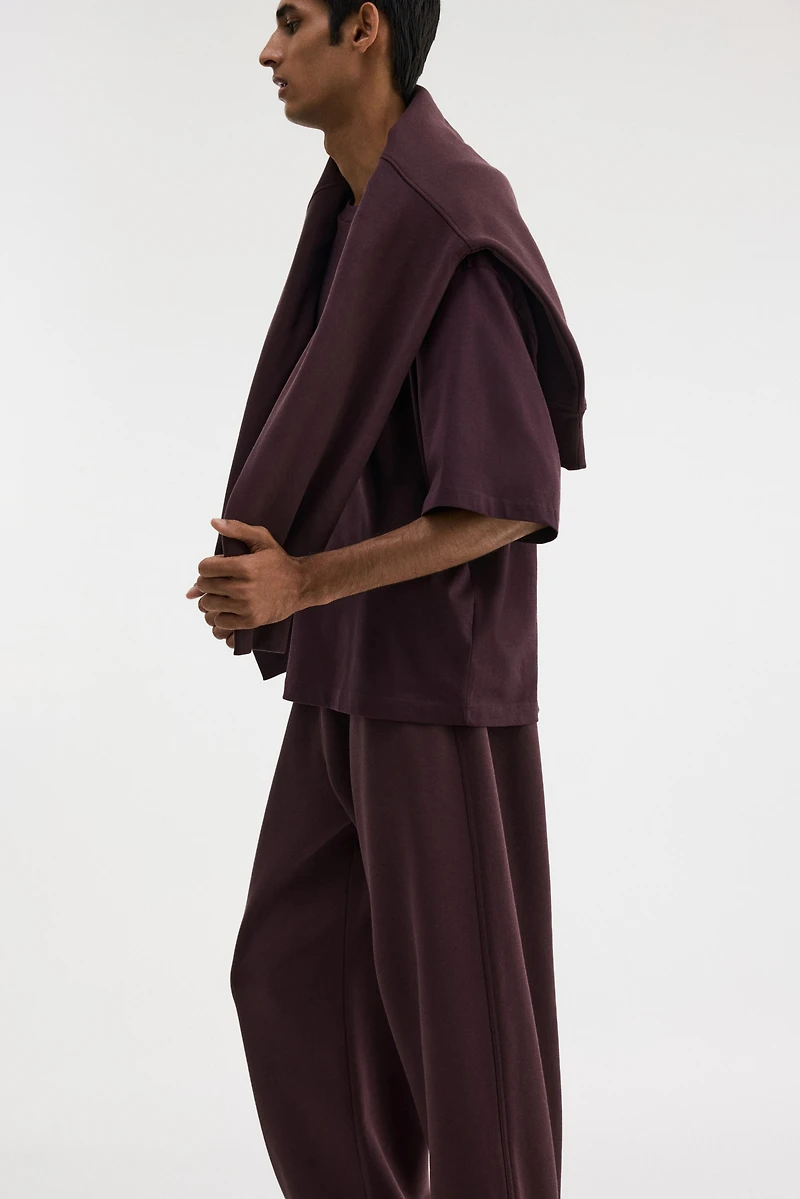 Pantalon en molleton ample