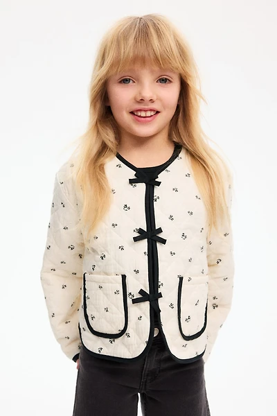 Veste matelassée et imprimée