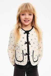 Veste matelassée et imprimée