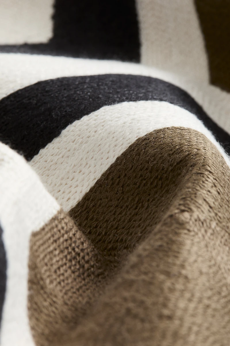 Embroidered Cotton-Blend Cushion Cover
