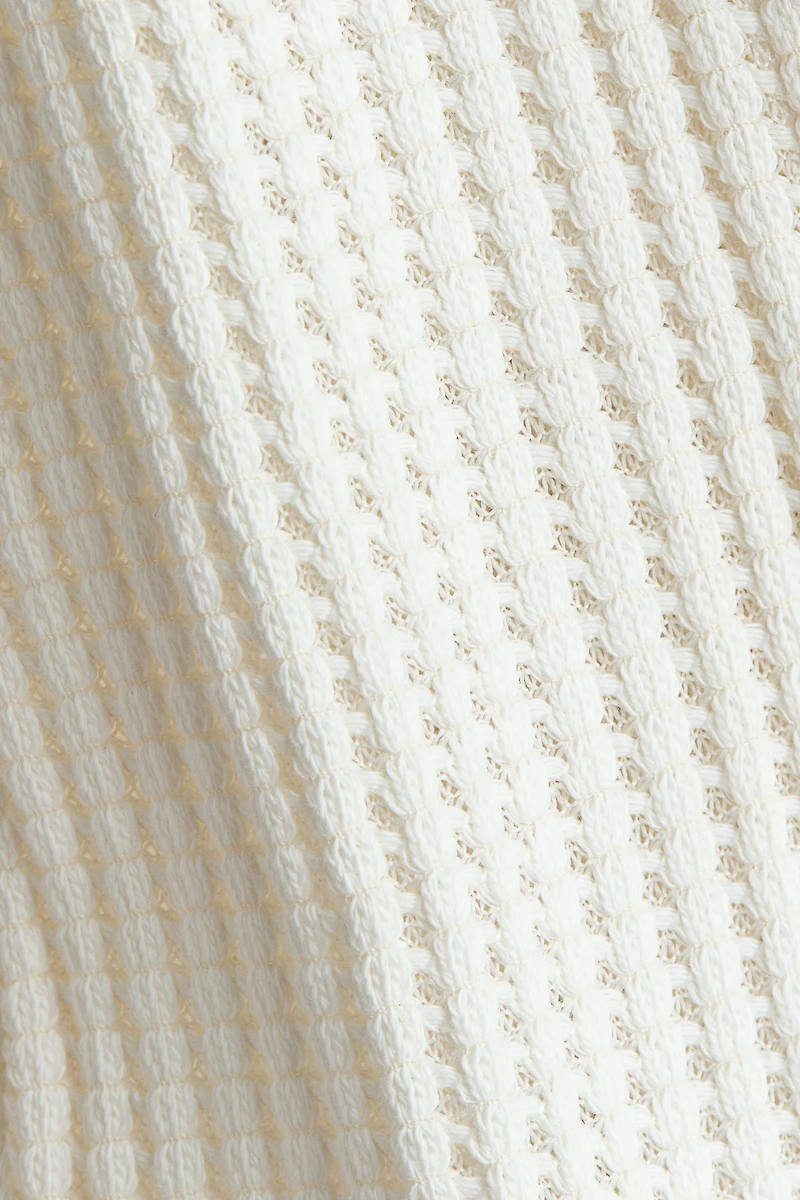 Waffle-Knit Romper Suit
