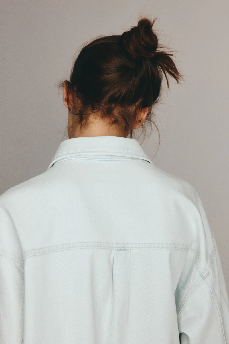 Feather Soft Oversized Denim Shirt
