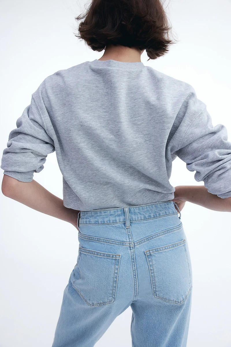 High Rise Slim Straight Ankle Jeans