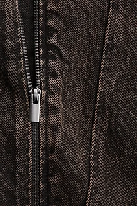 Mini robe bandeau en denim