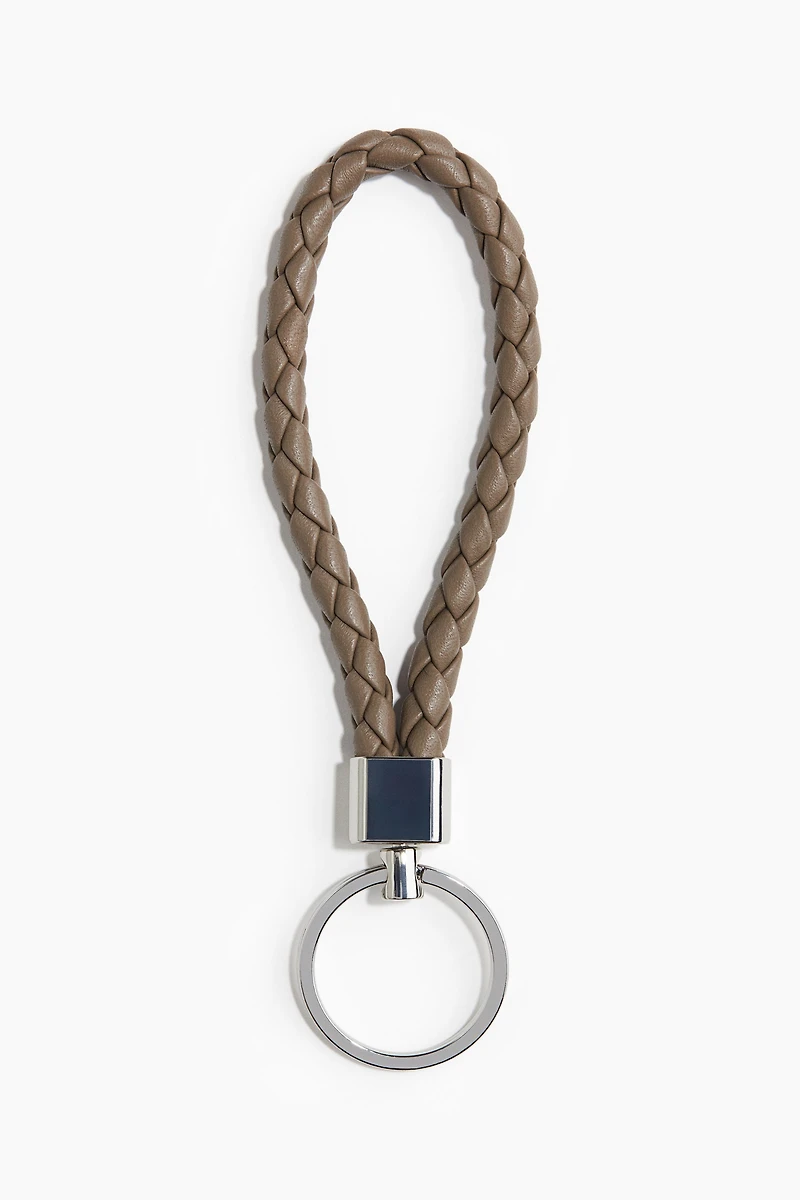 Keyring with leather loop