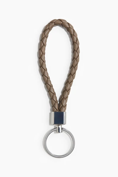 Keyring with leather loop