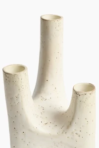Sculptural Stoneware Candelabra