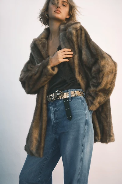 Jean large taille haute