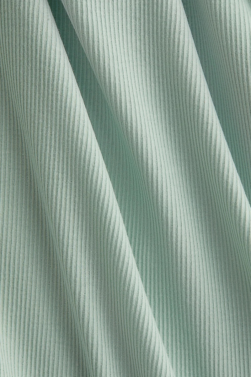 Ribbed Cotton-Blend Top