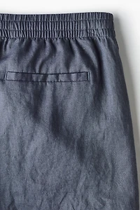 Relaxed-Fit Linen Shorts