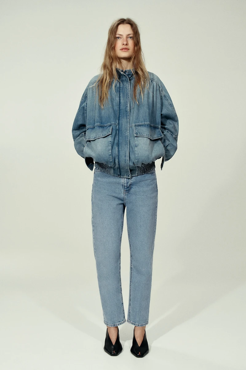 Mom Slim-Fit High-Waist Ankle Jeans