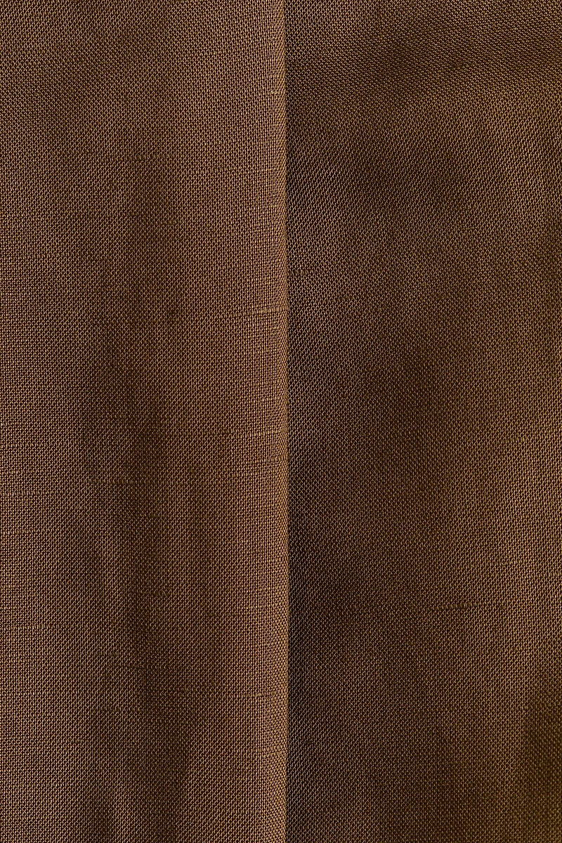 Ankle-Length Linen-Blend Pants