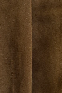 Ankle-Length Linen-Blend Pants