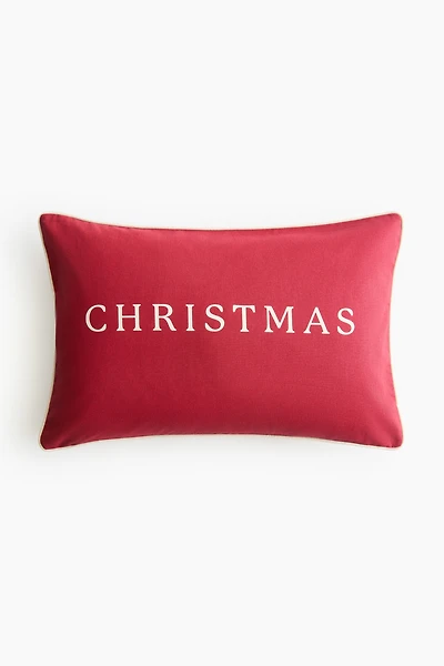 Printed Canvas Cushion Cover