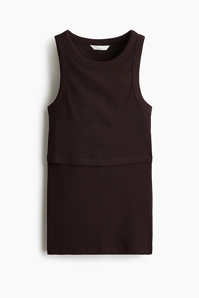 MAMA Ribbed Nursing Tank Top
