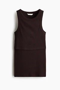 MAMA Ribbed Nursing Tank Top