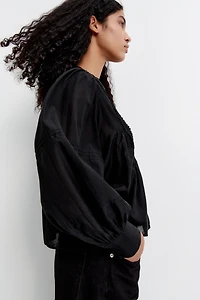 Blouse with Pintucks