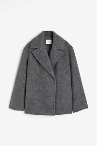Wool-blend Double-breasted Jacket