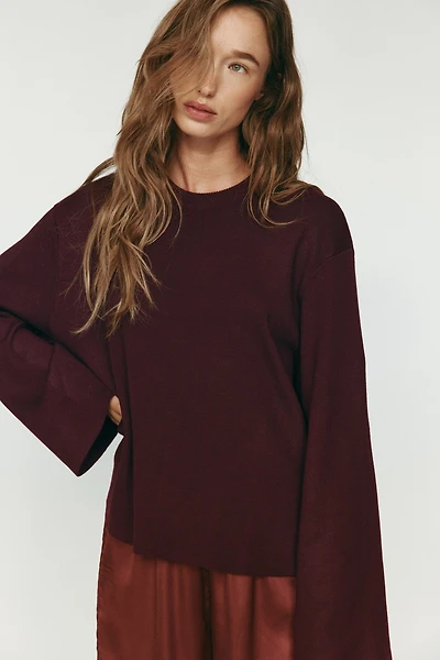 Chandail ample en fin tricot