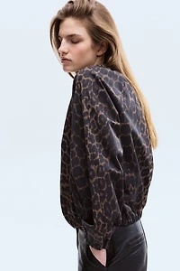 Gathered Bomber Jacket