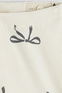 Ribbed Cotton Leggings