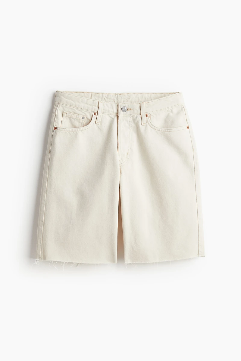Baggy Low Denim Shorts