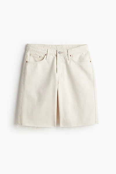Short en denim flottant Taille Basse