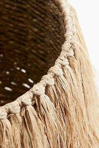 Tasseled Seagrass Storage Basket