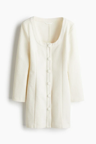 Robe en tissu texturé