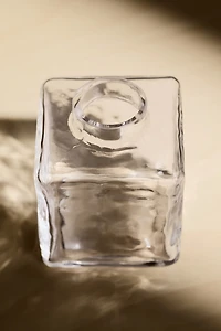 Soliflore en verre texturé