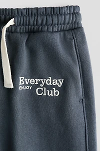 Embroidered-Detail Joggers