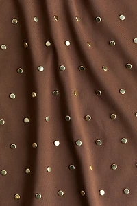 Studded Mock Turtleneck Top