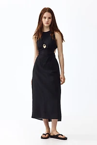 Robe maxi avec dos ouvert