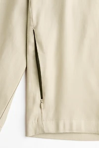 Regular-Fit Linen-Blend Overshirt