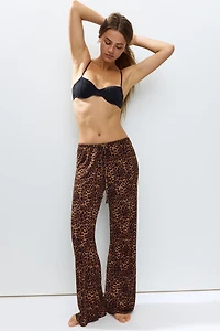 Wide-Leg Pajama Pants