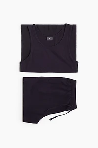 Débardeur et short de pyjama en coton
