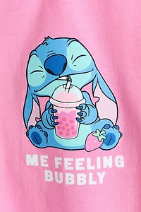 Cotton T-Shirt with Printed Motif