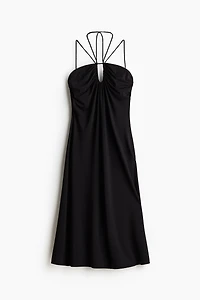 Draped Halterneck Dress